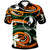 Yap Polo Shirt Vortex Style Unisex Orange - Polynesian Pride