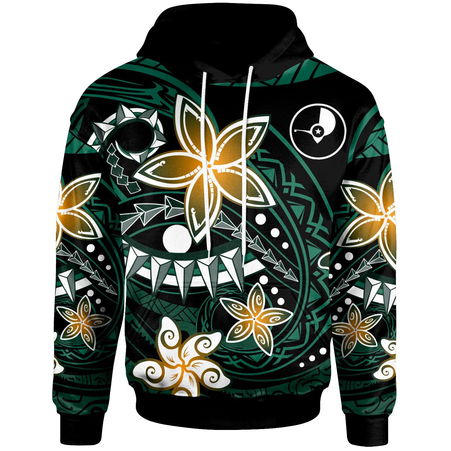 Yap Hoodie Spring Style Black Color Unisex Black - Polynesian Pride