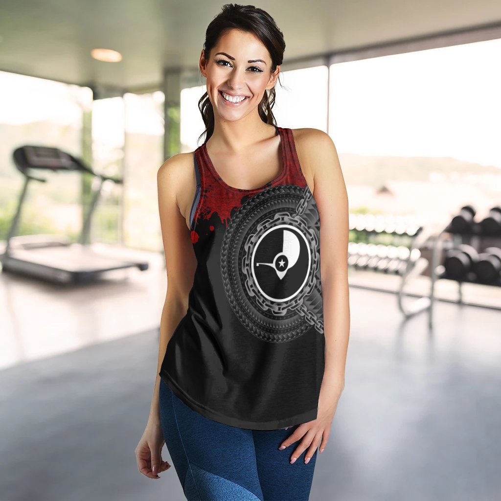 YAP Polynesian Women's Racerback Tank - Polynesian Chain Style - Polynesian Pride