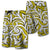 Hawaii Polynesian Maori Ethnic Ornament Board Shorts Yellow Yellow - Polynesian Pride