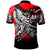 Tokelau Polo Shirt Tribal Jungle Red Pattern - Polynesian Pride