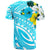 Palau T Shirt Polynesian Pattern Aquamarine Stone Color - Polynesian Pride