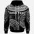 Wallis & Futuna Custom Hoodie Serrated Pattern White Color - Polynesian Pride