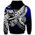 Niue Hoodie Tribal Jungle Pattern Blue Color - Polynesian Pride