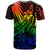 Palau T Shirt The Flow Of The Ocean Rainbow Color - Polynesian Pride