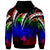 Chuuk Hoodie Tropical Leaf Rainbow Color - Polynesian Pride