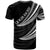 Samoa Custom T Shirt Wave Pattern Alternating White Color - Polynesian Pride