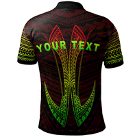 Guam Custom Polo Shirt Fish Hook Ver2 - Polynesian Pride