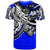 Yap T Shirt Tribal Jungle Blue Pattern - Polynesian Pride