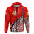 Custom Kolisi Tonga Zip Hoodie Mate Maa Tonga Polynesian Free Style - Polynesian Pride