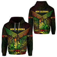 New Caledonia Zip Hoodie Simple Style Reggae LT8 Unisex Reggae - Polynesian Pride