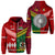 Vanuatu Tonga Zip Hoodie Polynesian Together Bright Red LT8 Unisex Red - Polynesian Pride