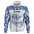 Custom Guam Rugby Zip Hoodie Polynesian Patterns Blue LT16 - Polynesian Pride