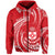 Custom Kolisi Tonga Zip Hoodie Special Polynesian Unisex Red - Polynesian Pride